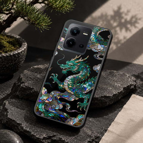 Vivo V25e Cover - Pearl Dynasty Series - HQ Ultra Shine Premium Infinity Glass Soft Silicon Borders Case