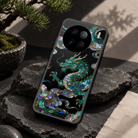Vivo X90 Pro Cover - Pearl Dynasty Series - HQ Ultra Shine Premium Infinity Glass Soft Silicon Borders Case