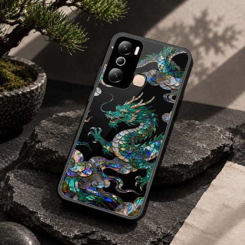 Infinix Hot 20i Cover - Pearl Dynasty Series - HQ Ultra Shine Premium Infinity Glass Soft Silicon Borders Case