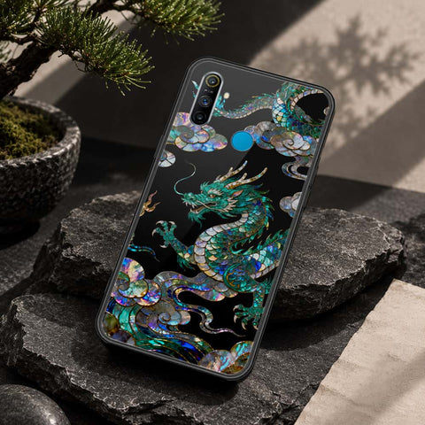 Realme 5s Cover - Pearl Dynasty Series - HQ Ultra Shine Premium Infinity Glass Soft Silicon Borders Case