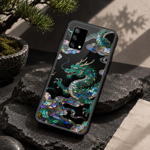 Oppo A74 Cover - Pearl Dynasty Series - HQ Ultra Shine Premium Infinity Glass Soft Silicon Borders Case