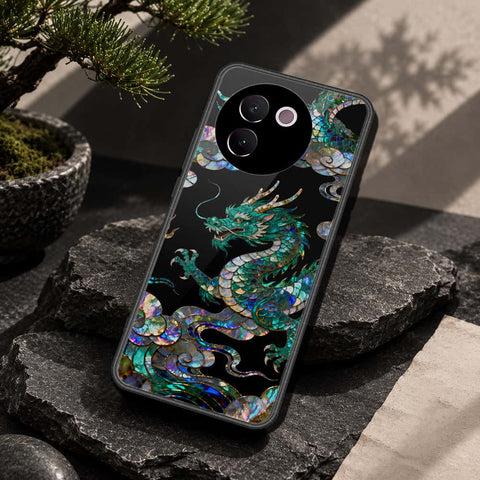 Vivo V30e Cover - Pearl Dynasty Series - HQ Ultra Shine Premium Infinity Glass Soft Silicon Borders Case