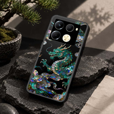 Infinix Note 40 Pro Cover - Pearl Dynasty Series - HQ Ultra Shine Premium Infinity Glass Soft Silicon Borders Case