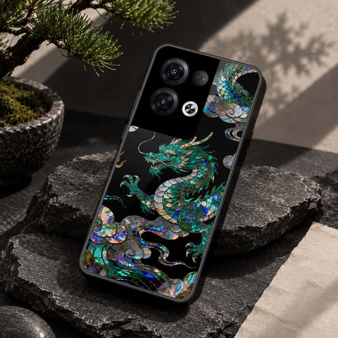 Oppo Reno 8 Pro  Cover - Pearl Dynasty Series - HQ Ultra Shine Premium Infinity Glass Soft Silicon Borders Case