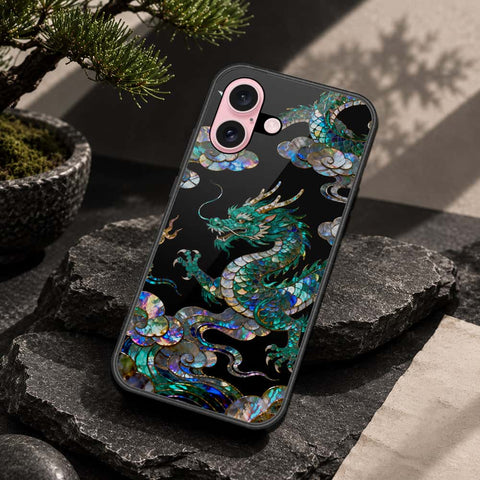 iPhone 16 - Pearl Dynasty Series - HQ Ultra Shine Premium Infinity Glass Soft Silicon Borders Case