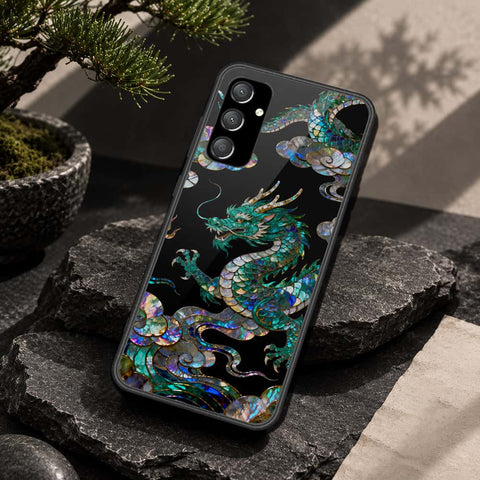 Samsung Galaxy A55 Cover - Pearl Dynasty Series - HQ Ultra Shine Premium Infinity Glass Soft Silicon Borders Case