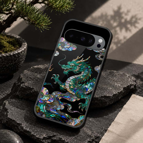Google Pixel 9 Pro XL Cover - Pearl Dynasty Series - HQ Ultra Shine Premium Infinity Glass Soft Silicon Borders Case