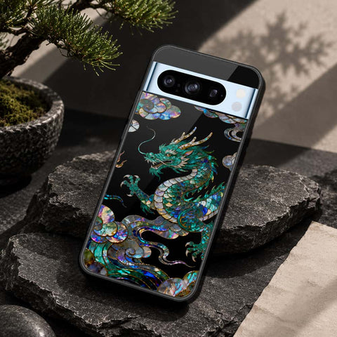 Google Pixel 8 Pro Cover - Pearl Dynasty Series - HQ Ultra Shine Premium Infinity Glass Soft Silicon Borders Case