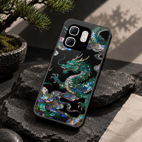 Infinix Hot 50i Cover - Pearl Dynasty Series - HQ Ultra Shine Premium Infinity Glass Soft Silicon Borders Case