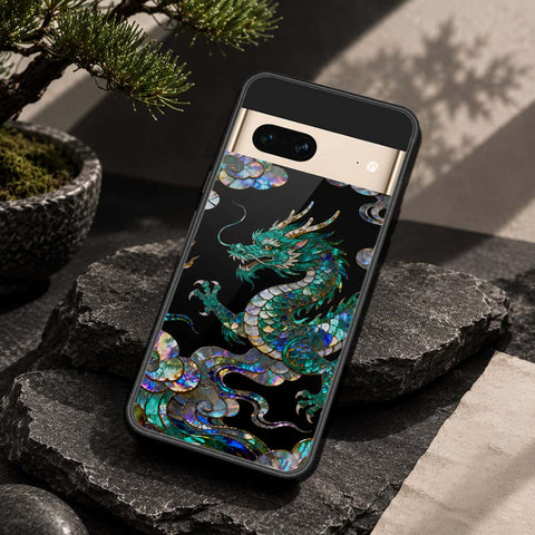 Google Pixel 7 Cover - Pearl Dynasty Series - HQ Ultra Shine Premium Infinity Glass Soft Silicon Borders Case