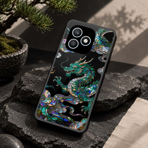 Honor X8d Cover - Pearl Dynasty Series - HQ Ultra Shine Premium Infinity Glass Soft Silicon Borders Case
