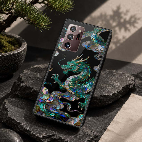 Samsung Galaxy Note 20 Ultra Cover - Pearl Dynasty Series - HQ Ultra Shine Premium Infinity Glass Soft Silicon Borders Case
