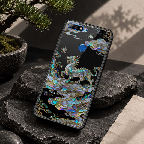 Huawei Y7 Prime 2018 Cover - Pearl Dynasty Series - HQ Ultra Shine Premium Infinity Glass Soft Silicon Borders Case
