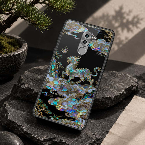 Huawei Honor 6X Cover - Pearl Dynasty Series - HQ Ultra Shine Premium Infinity Glass Soft Silicon Borders Case