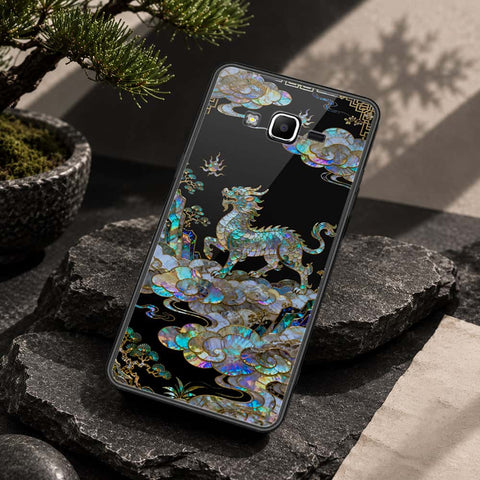 Samsung Galaxy J2 Prime Cover - Pearl Dynasty Series - HQ Ultra Shine Premium Infinity Glass Soft Silicon Borders Case