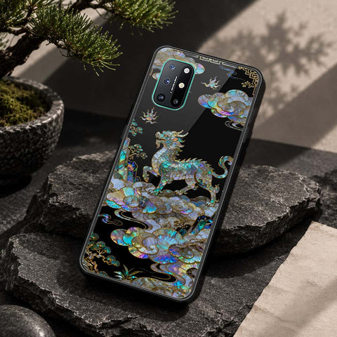 OnePlus 8T Cover - Pearl Dynasty Series - HQ Ultra Shine Premium Infinity Glass Soft Silicon Borders Case