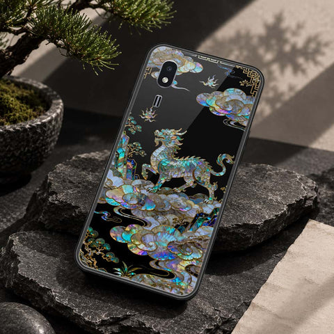 Samsung Galaxy A2 Core Cover - Pearl Dynasty Series - HQ Ultra Shine Premium Infinity Glass Soft Silicon Borders Case