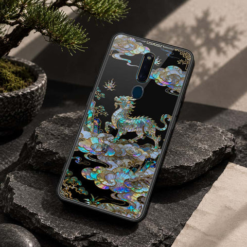 Oppo F11 Pro Cover - Pearl Dynasty Series - HQ Ultra Shine Premium Infinity Glass Soft Silicon Borders Case