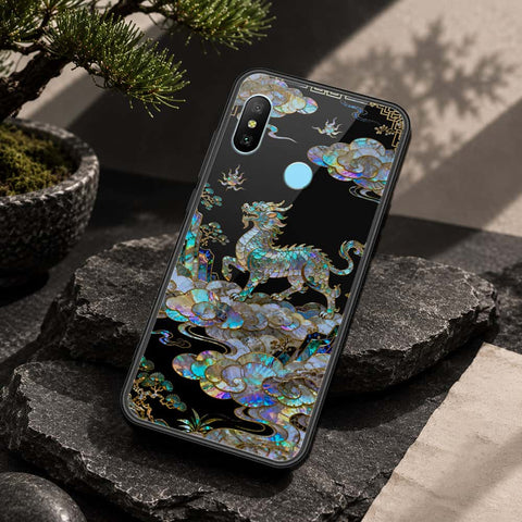 Redmi 6 Pro Cover - Pearl Dynasty Series - HQ Ultra Shine Premium Infinity Glass Soft Silicon Borders Case