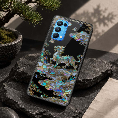 Oppo Reno 5 Pro 5G Cover - Pearl Dynasty Series - HQ Ultra Shine Premium Infinity Glass Soft Silicon Borders Case