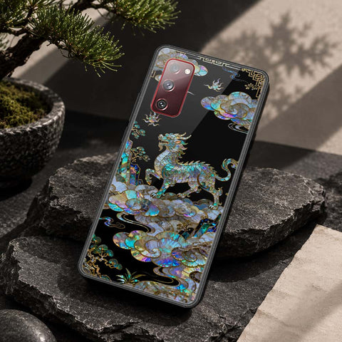 Samsung Galaxy S20 FE Cover - Pearl Dynasty Series - HQ Ultra Shine Premium Infinity Glass Soft Silicon Borders Case