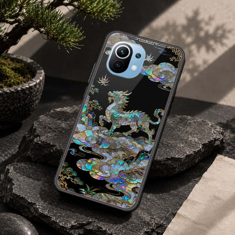 Xiaomi Mi 11 Cover - Pearl Dynasty Series - HQ Ultra Shine Premium Infinity Glass Soft Silicon Borders Case