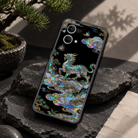 Oppo Reno 7 4G Cover - Pearl Dynasty Series - HQ Ultra Shine Premium Infinity Glass Soft Silicon Borders Case