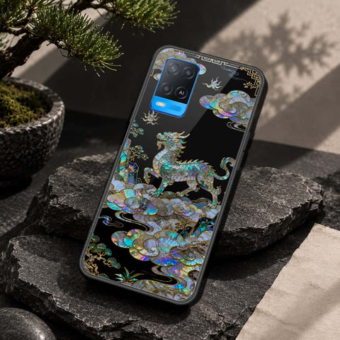Oppo A54 4G Cover - Pearl Dynasty Series - HQ Ultra Shine Premium Infinity Glass Soft Silicon Borders Case