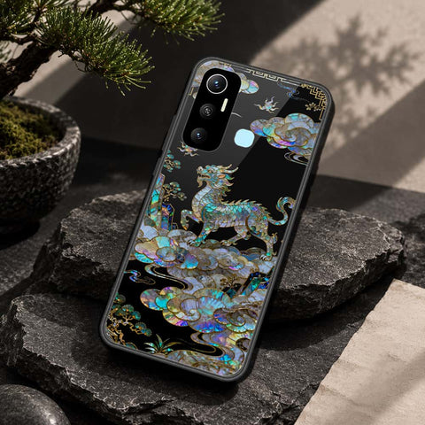 Infinix Hot 11 Cover - Pearl Dynasty Series - HQ Ultra Shine Premium Infinity Glass Soft Silicon Borders Case
