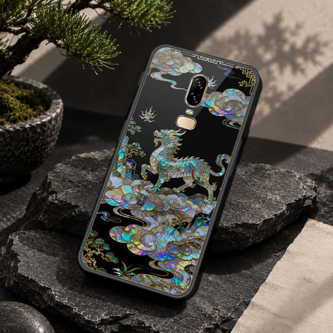 OnePlus 6 Cover - Pearl Dynasty Series - HQ Ultra Shine Premium Infinity Glass Soft Silicon Borders Case