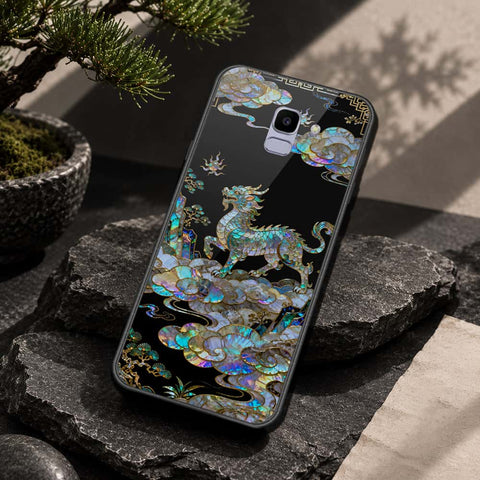 Samsung Galaxy J6 Cover - Pearl Dynasty Series - HQ Ultra Shine Premium Infinity Glass Soft Silicon Borders Case
