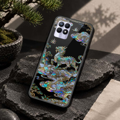 Realme 8i Cover - Pearl Dynasty Series - HQ Ultra Shine Premium Infinity Glass Soft Silicon Borders Case