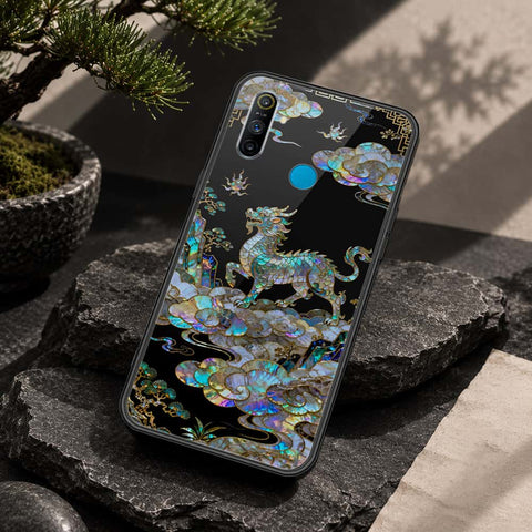 Realme C3 Cover - Pearl Dynasty Series - HQ Ultra Shine Premium Infinity Glass Soft Silicon Borders Case