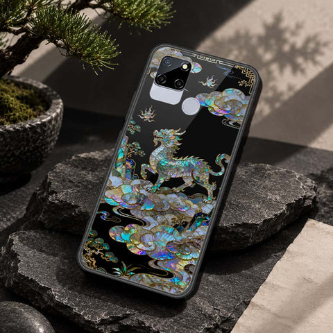 Realme C12 Cover - Pearl Dynasty Series - HQ Ultra Shine Premium Infinity Glass Soft Silicon Borders Case