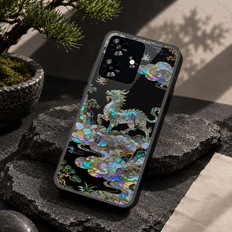 Infinix Hot 30 Cover - Pearl Dynasty Series - HQ Ultra Shine Premium Infinity Glass Soft Silicon Borders Case