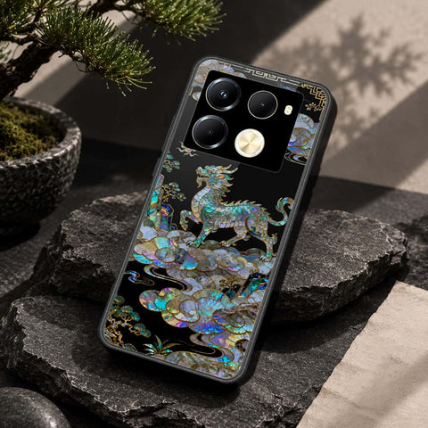 Infinix Note 40 Pro Cover - Pearl Dynasty Series - HQ Ultra Shine Premium Infinity Glass Soft Silicon Borders Case
