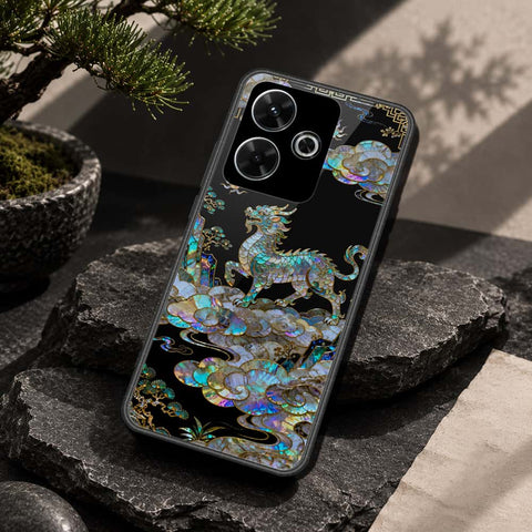 Xiaomi Redmi Note 13R Cover - Pearl Dynasty Series - HQ Ultra Shine Premium Infinity Glass Soft Silicon Borders Case