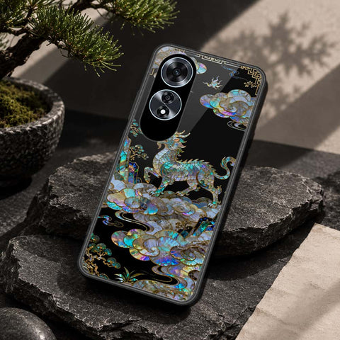 Oppo A60 Cover - Pearl Dynasty Series - HQ Ultra Shine Premium Infinity Glass Soft Silicon Borders Case