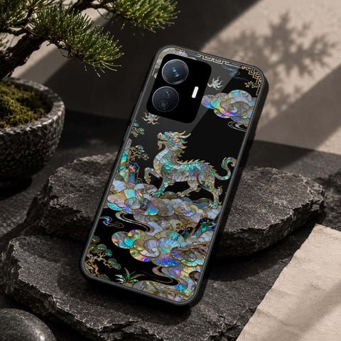 Vivo Y77e Cover - Pearl Dynasty Series - HQ Ultra Shine Premium Infinity Glass Soft Silicon Borders Case
