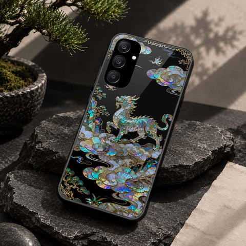 Samsung Galaxy A25 5G Cover - Pearl Dynasty Series - HQ Ultra Shine Premium Infinity Glass Soft Silicon Borders Case