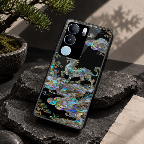 Vivo V29 Pro Cover - Pearl Dynasty Series - HQ Ultra Shine Premium Infinity Glass Soft Silicon Borders Case