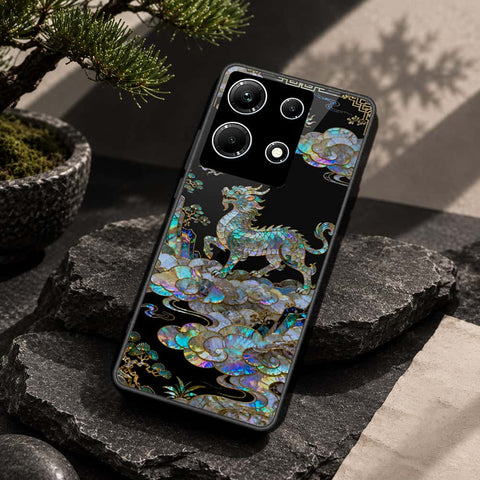 Infinix Note 30 Cover - Pearl Dynasty Series - HQ Ultra Shine Premium Infinity Glass Soft Silicon Borders Case