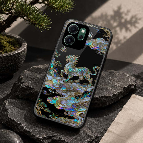 Oppo Reno 14F Cover - Pearl Dynasty Series - HQ Ultra Shine Premium Infinity Glass Soft Silicon Borders Case