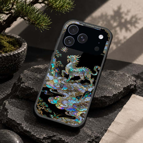 iPhone 18 Pro Max - Pearl Dynasty Series - HQ Ultra Shine Premium Infinity Glass Soft Silicon Borders Case