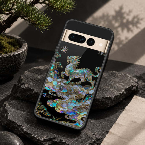 Google Pixel 7 Pro Cover - Pearl Dynasty Series - HQ Ultra Shine Premium Infinity Glass Soft Silicon Borders Case