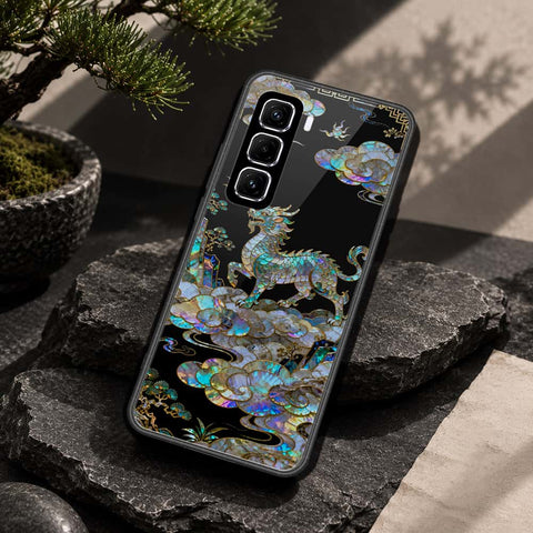 Infinix Hot 60 Pro Cover - Pearl Dynasty Series - HQ Ultra Shine Premium Infinity Glass Soft Silicon Borders Case