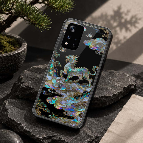 Xiaomi Redmi Note 11 5G Cover - Pearl Dynasty Series - HQ Ultra Shine Premium Infinity Glass Soft Silicon Borders Case