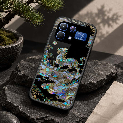 Infinix Note 60 Cover - Pearl Dynasty Series - HQ Ultra Shine Premium Infinity Glass Soft Silicon Borders Case