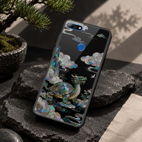 Huawei Honor 7C Cover - Pearl Dynasty Series - HQ Ultra Shine Premium Infinity Glass Soft Silicon Borders Case