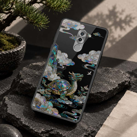 Huawei Honor 6X Cover - Pearl Dynasty Series - HQ Ultra Shine Premium Infinity Glass Soft Silicon Borders Case